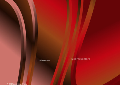 Red and Brown Gradient Vertical Wave Background Template