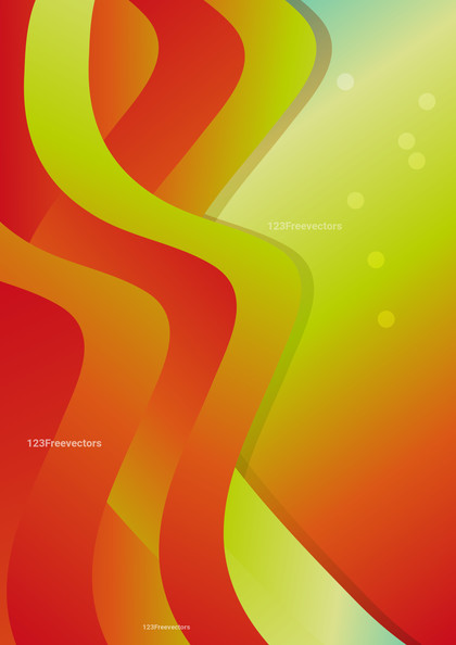 Red and Green Gradient Vertical Wave Background Vector Image