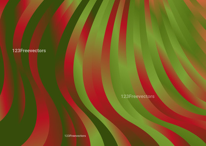 Red and Green Gradient Vertical Wave Background Template Graphic