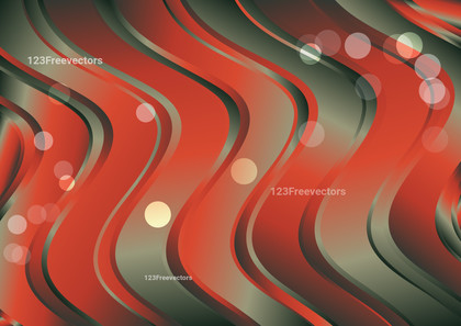 Red and Green Gradient Wave Background Vector Eps