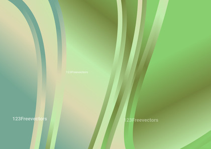 Abstract Brown Blue and Green Gradient Vertical Wave Background Template