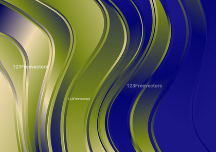 Brown Blue and Green Abstract Gradient Vertical Wave Background Template