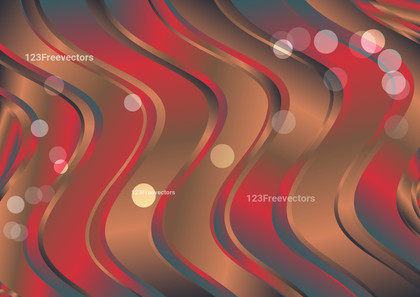 Brown Red and Blue Abstract Gradient Vertical Wave Background Template