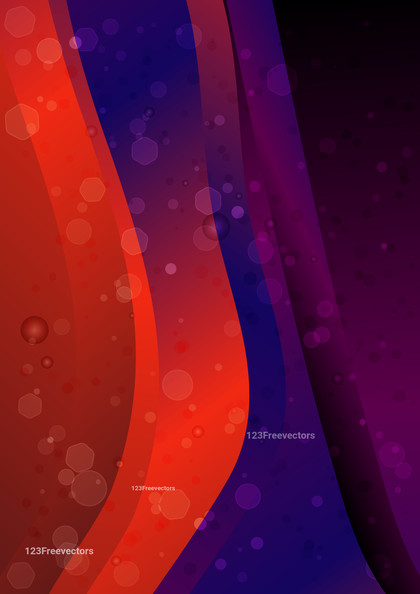 Abstract Pink Red and Blue Vertical Wave Background Vector Art