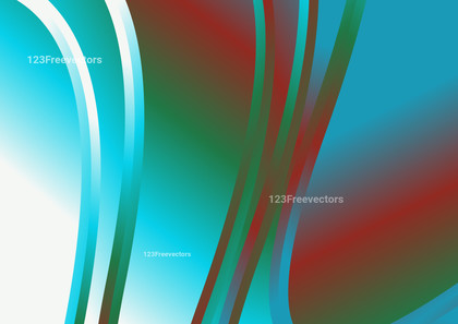 Red Green and Blue Gradient Vertical Wave Background