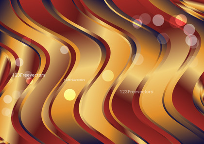Abstract Red Orange and Blue Gradient Wave Background Design