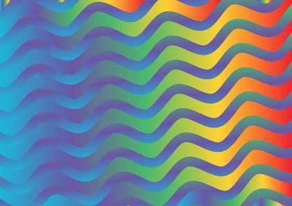 Abstract Colorful Gradient Wavy Stripes Pattern Background