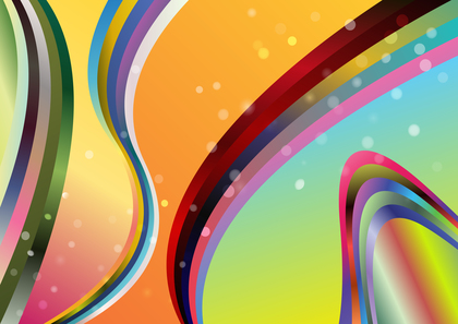 Abstract Colorful Gradient Wavy Stripes Background Design