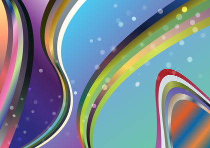 Abstract Colorful Gradient Wavy Stripes Pattern Background