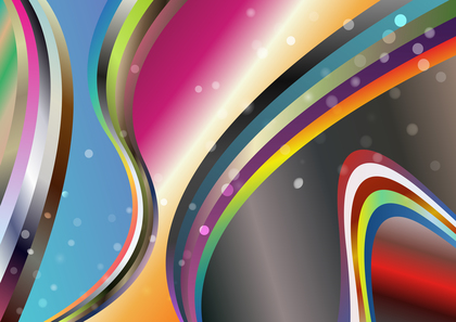 Colorful Gradient Wavy Stripes Background Vector Eps