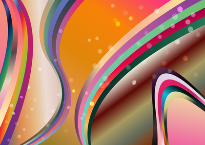 Colorful Gradient Wavy Stripes Background Design