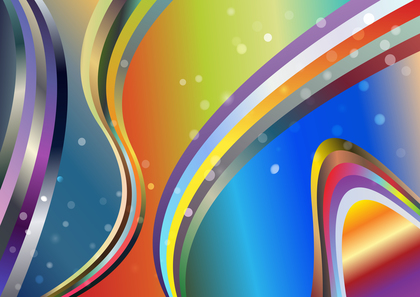 Colorful Gradient Wavy Stripes Pattern Background