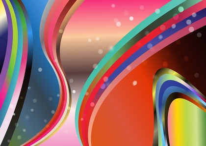 Colorful Gradient Wavy Stripes Pattern Background Illustration