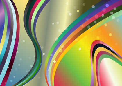 Colorful Gradient Wavy Stripes Background