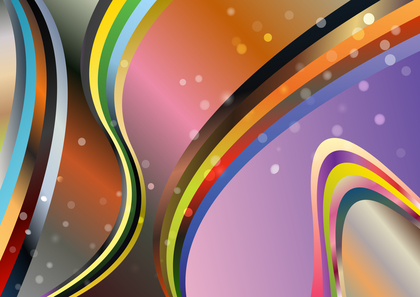 Colorful Gradient Wavy Stripes Pattern Background Vector Art