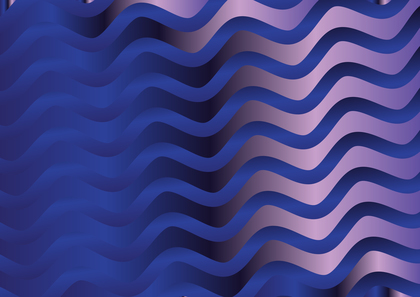 Abstract Blue and Purple Gradient Wavy Stripes Background