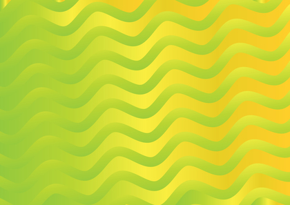 Green and Yellow Gradient Wavy Stripes Background Image
