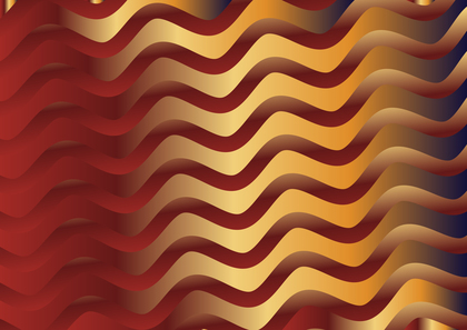 Red Orange and Blue Gradient Wavy Stripes Pattern Background
