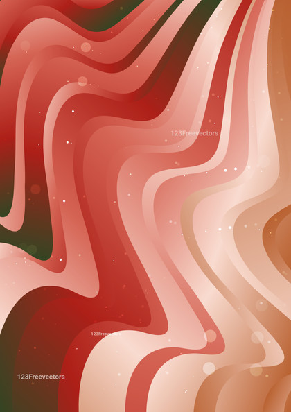 Abstract Red and Green Gradient Geometric Wavy Background