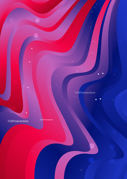Pink Red and Blue Gradient Geometric Wave Shape Background Image