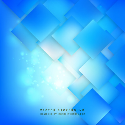 Abstract Blue Square Background Template