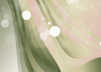 Abstract Pink and Green Wavy Geometric Background
