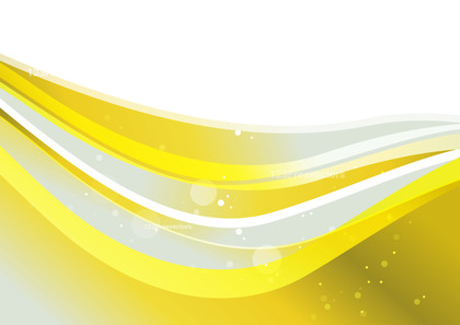 Abstract Yellow and White Wavy Background with Space for Your Text