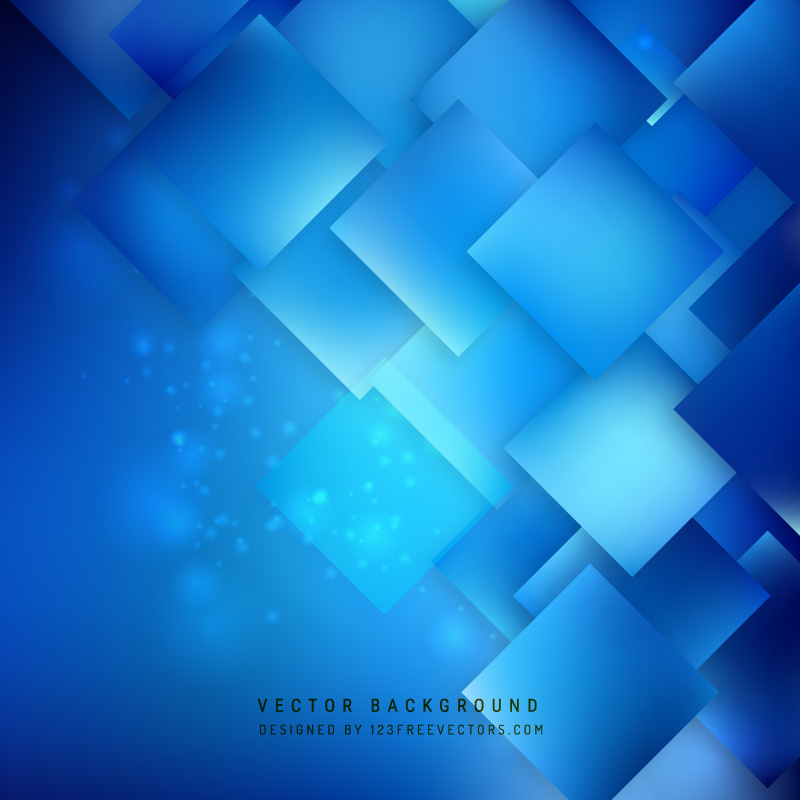 Blue Square Background Design