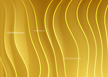 Abstract Dark Yellow 3D Vertical Wavy Lines Background Image