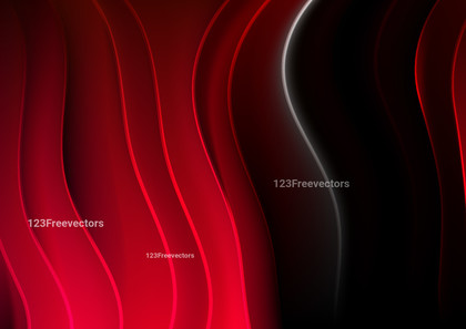 Cool Red 3D Vertical Wavy Lines Background