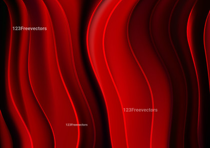 Cool Red 3D Wave Lines Background