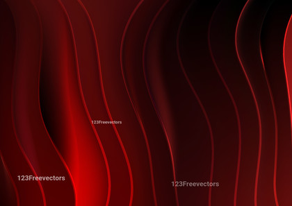 Cool Red 3D Vertical Wave Lines Background