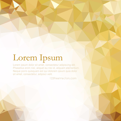 Light Golden Abstract Low Poly Background Graphics