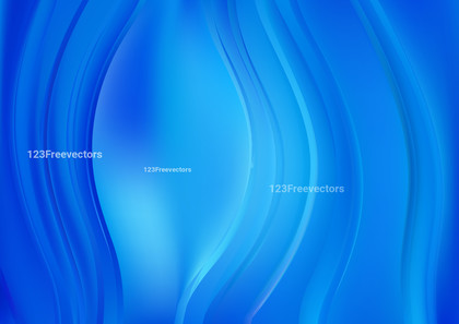 Glowing Bright Blue Wave Background Vector