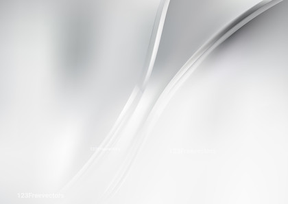 Abstract Glowing Light Grey Wave Background