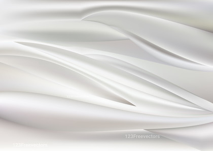 Abstract Glowing Light Grey Wave Background Vector Image