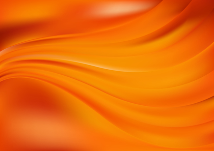 Bright Orange Wave Background Template