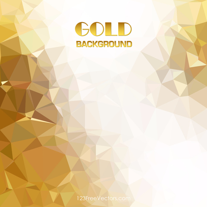 Low Poly Light Golden Background