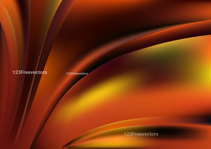 Abstract Dark Orange Wave Background Vector Image