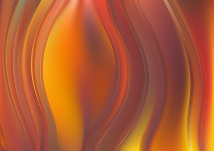 Dark Orange Abstract Wave Background Template Vector Image