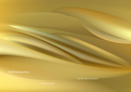 Abstract Dark Yellow Shiny Wave Background Vector Image