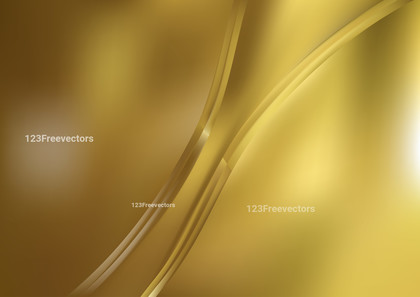 Abstract Gold Shiny Wave Background