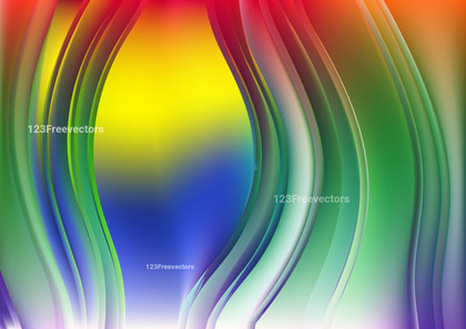 Colorful Shiny Wave Background