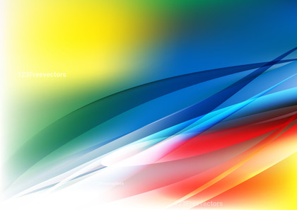 Colorful Shiny Wave Background Vector Illustration