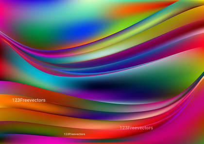 Shiny Colorful Wave Background