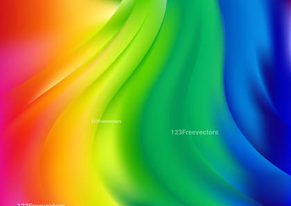 Abstract Glowing Colorful Wave Background