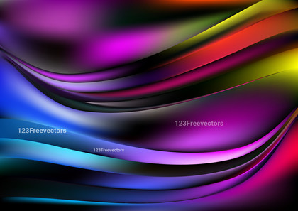 Glowing Cool Wave Background