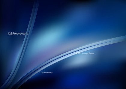 Abstract Glowing Black and Blue Wave Background