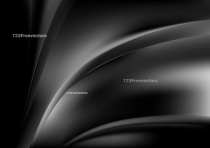 Abstract Black and Grey Shiny Wave Background Design