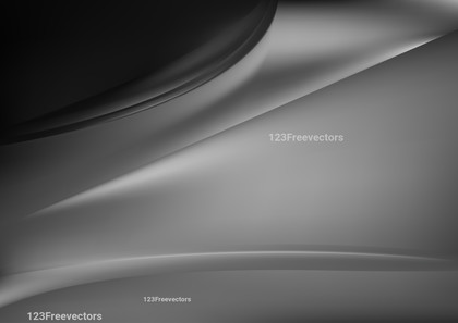 Shiny Black and Grey Wave Background Vector Image
